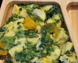 カボチャとほうれん草のパンがゆ作り方13写真