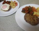 スパイスきかせたうちのハンバーグ作り方4写真