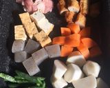 給食の「肉みそおでん」♡煮物風作り方1写真