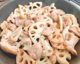鶏肉とれんこんの香味ネギ塩だれ作り方4写真