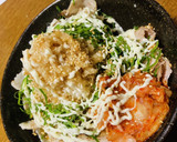 男飯シリーズ　炙り冷しゃぶおろしチーズ丼作り方6写真
