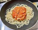 ✨鯖のトマトソースパスタ✨作り方9写真