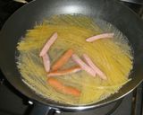 フライパン一つで作るナポリタンスパゲティ作り方3写真