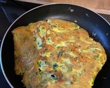 チーズ入り☆ほうれん草のオムレツ作り方6写真