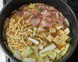 白菜と豚バラの味噌鍋作り方2写真