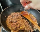 甘辛ビーフの和風オムライス作り方6写真
