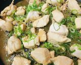 ノンオイル●鶏肉のめんつゆネギ炒め作り方3写真