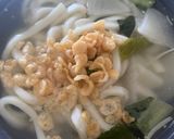 小松菜と油揚げと豚コマとちくわぶのスープ作り方5写真