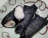 すりおろした山芋！のり巻きで揚げるだけ♪作り方3写真