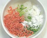 桜エビ入りの大根もち☆ネギ油がけ作り方5写真