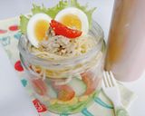 チキンDEサラダDEジャーサラダ作り方3写真