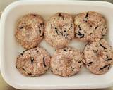 れんこんと豆腐の塩麹照り焼きハンバーグ作り方3写真