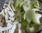 エリンギとチンゲン菜の炒め物作り方1写真