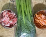 豚肉と小松菜の炒め物作り方1写真