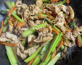 豚肉と小松菜の炒め物作り方5写真