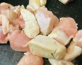 ノンオイル●鶏肉の白だし炒め作り方1写真