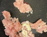 菜の花とひき肉のからし炒め♪作り方3写真