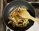 超簡単☆カレー納豆焼きうどん♪♪作り方4写真