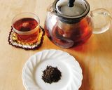 クラフト紅茶に濃厚チョコケーキ☆和紅茶作り方1写真
