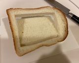 冷凍食パンでくり抜きハム卵チーズトースト作り方2写真