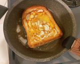 冷凍食パンでくり抜きハム卵チーズトースト作り方10写真