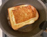 冷凍食パンでくり抜きハム卵チーズトースト作り方11写真