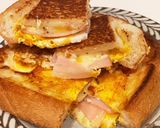 冷凍食パンでくり抜きハム卵チーズトースト作り方12写真