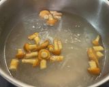 なめことほうれん草の中華スープ作り方4写真