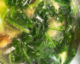 なめことほうれん草の中華スープ作り方6写真