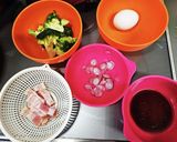 ベーコンと炒り卵の和え物作り方1写真