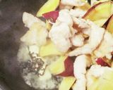 鶏肉と薩摩芋の旨塩バター♪弁当お節の残り作り方3写真
