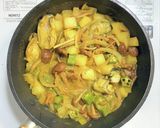 牡蠣と大根とナメコとオクラのカレー作り方8写真