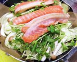 鮭とキャベツのワンパン味噌蒸し焼き作り方3写真