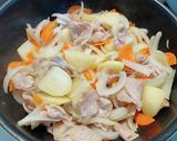 豚バラとほうれん草のカレー作り方5写真