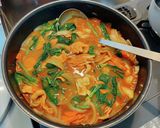 豚バラとほうれん草のカレー作り方12写真