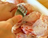手元ローストチキンのぎゅうぎゅう焼き作り方1写真