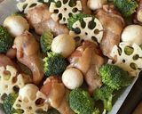手元ローストチキンのぎゅうぎゅう焼き作り方4写真