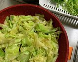 エビとキャベツと豆苗の簡単炒め♪作り方5写真