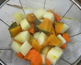 シャウエッセンと根菜のカレーチーズ焼き作り方1写真