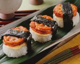みつせ鶏レンコンはさみ焼きのマヨおにぎり作り方4写真