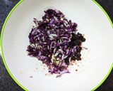 紫白菜（紫奏子）で梅干の白菜和風ラペ作り方6写真