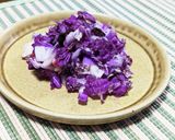 紫白菜（紫奏子）で梅干の白菜和風ラペ作り方8写真