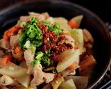 寒い日にピッタリ♪野菜たっぷりモツ煮♪作り方9写真