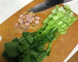 小松菜のバター炒め作り方2写真