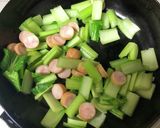 小松菜のバター炒め作り方3写真