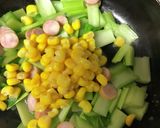 小松菜のバター炒め作り方4写真