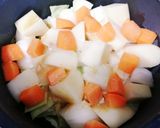 陰陽重煮スープ。作り方1写真