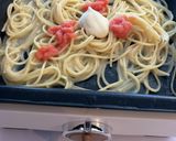ホットプレート♡簡単明太パスタ作り方3写真