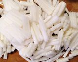 簡単 酢の物 大根の わさびポン酢漬け作り方1写真