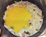 キノコ入りカルボナーラうどん作り方7写真